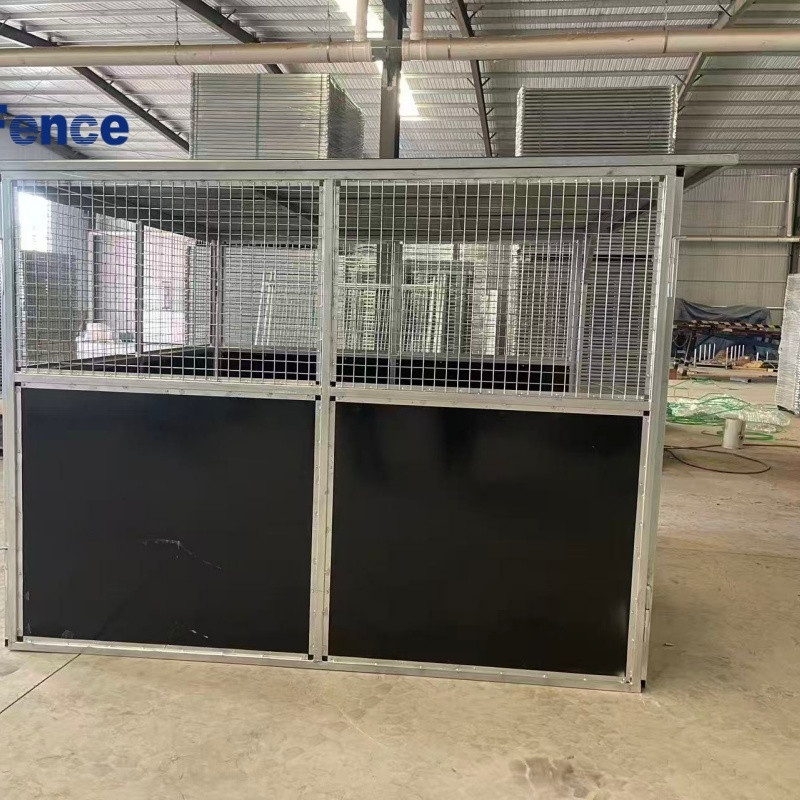 New Outdoor Horse Stables with Roof