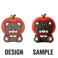 Fabricant de poupées en peluche personnalisées : transformez votre design de dessin animé en échantillon réel, peluche douce pour cadeau promotionnel de marque