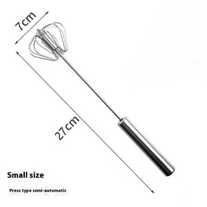 Batidor de Crema Manual/Semiautomático de Acero Inoxidable, Ecológico y Duradero, para Cocina y Repostería, Herramienta Metálica - Product Image 6