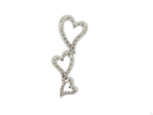 Elegante Collar con Colgante de 3 Corazones Conectados, Collar con Cristales Incrustados, Joyería Fina para Uso Diario de Mujeres - Product Image 2
