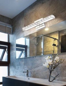Lumières <span class=keywords><strong>de</strong></span> vanité LED modernes <span class=keywords><strong>de</strong></span> 17 pouces, <span class=keywords><strong>miroir</strong></span> mural en cristal, luminaires <span class=keywords><strong>de</strong></span> vanité pour <span class=keywords><strong>salle</strong></span> <span class=keywords><strong>de</strong></span> <span class=keywords><strong>bain</strong></span>, éclairage <span class=keywords><strong>de</strong></span> chambre à coucher - Product Image 3