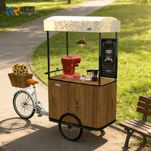 Carrito de Café Personalizado para Bicicleta, Carrito de Comida Móvil para Bicicleta, para Uso en Exteriores - Product Image 1