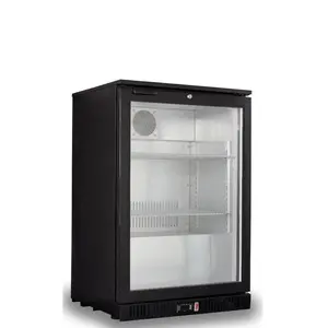 Mini frigorifero commerciale personalizzato ristorante hotel bar lattine bottiglia bevanda commerciale vetro singola porta display frigorifero