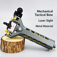 Ketapel Aluminium CNC dengan Magazen Logam 10 Peluru dan Laser Sight, Anti-Macet dan Anti-Jatuh untuk Berburu dan Menembak
