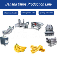 Volledig automatische industriële productielijn voor groene bananenchips met warmtewisselaar, machine voor de productie van bananenchips