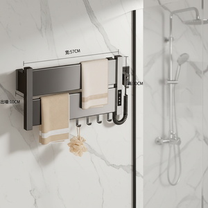 Sèche-serviettes électrique mural intelligent en alliage <span class=keywords><strong>d</strong></span>'aluminium avec thermostat intégré - Product Image 3