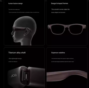 Lunettes Intelligentes AR StarV Air2 Vidéo 4K Assistant IA Traduction Simultanée 3D en 13 Langues en Temps Réel Prise en Charge du Cyclisme Anglais - Product Image 2