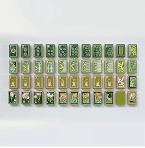 Tuiles de <span class=keywords><strong>Mahjong</strong></span> Américaines en Acrylique Rose Premium Style Luxe pour 4 Joueurs – Divertissement - Product Image 2