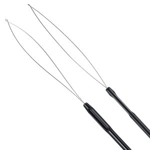 Plastic Hair Extension <strong>Loop</strong> Needle Threader Pulling <strong>Hook</strong> Tool and Bead Device Tool for Hair Extensions - Product Image 3