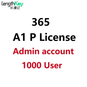 Official 365 A1 Plus Administrator Account and Password contain 1000 Licenses Lifetime Customize Name Manual registration