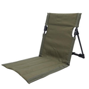 Wholesale Single Outdoor Garden Park Chair with Backrest <b>Cushion</b> Foldable Camping Picnic Folding Beach Lazy Chairs - Product Image 6