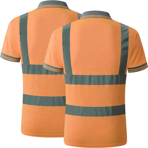 Camiseta de Seguridad Reflectante de Alta Visibilidad ANSI Clase 1, Transpirable, de Algodón, con Logotipo Personalizado para Trabajadores de la Construcción - Product Image 3