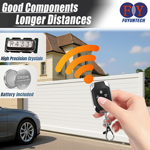 Duplicador de código fijo de <span class=keywords><strong>4</strong></span> botones con control remoto clon inalámbrico de <span class=keywords><strong>433MHz</strong></span> de alto rendimiento para sistemas de puertas - Product Image 4