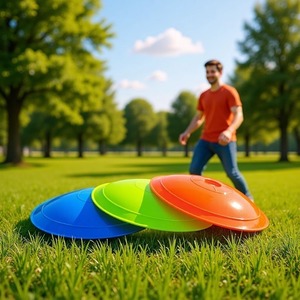 Disco Marcador de Entrenamiento de Fútbol, Nuevo Material PE, Obstáculo para Entrenamiento en Campo, Disco Marcador Cónico - Product Image 4
