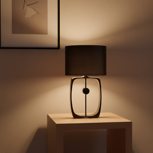 Lampe de table en tissu style nordique moderne et simple pour salon, bureau, chambre, café, librairie, chevet, appartement - Product Image 1