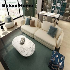 आधुनिक डिजाइन अनुभागीय सोफा I आकार एल आकार कपड़े सामग्री होटल या अपार्टमेंट लिविंग रूम के लिए सोफे फर्नीचर सेट - Product Image 5