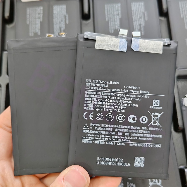 High Capacity OEM 6550mah BM69 Mobile Phone Battery for xiaomi Poco X7 Pro/Redmi K80/Redmi Turbo 4 New Replacement Battery