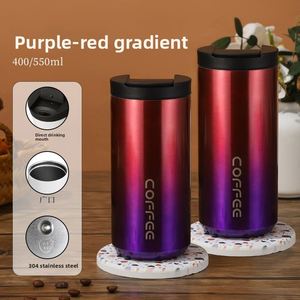 Nouvelle tasse à café isotherme en acier inoxydable 304, double paroi sous vide, isolation thermique de 6 à 12 heures, portable, moderne et simple - Product Image 5