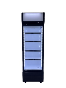 Refrigerador de Bebidas de Una Puerta Económico, Refrigerador Vertical Comercial con Puerta de Vidrio para Exhibición de Bebidas, Promoción para Supermercados y Tiendas - Product Image 2