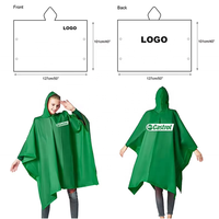Poncho de pluie unisexe au meilleur prix 100% imperméable en plastique écologique EVA imperméable réutilisable pour la promotion de supermarché