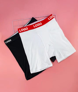 Confezione da 2 Boxer da Uomo <span class=keywords><strong>di</strong></span> <span class=keywords><strong>Marca</strong></span> Designer, Unisex, in Puro Cotone, alla Moda, con Gamba Dritta, Pantaloni Lunghi, <span class=keywords><strong>Intimo</strong></span> Maschile - Product Image 5