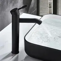 Avrupa sıcak satış açık güverte üstü tek kolu banyo dokunun siyah nordic lavabo musluğu