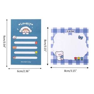Bloc de Notas Adhesivas Cuadradas de 80 Hojas, Mini Lista de Tareas con Dibujos Animados para Niños y Estudiantes, para Refrigerador, Laptop, Libros y Marcadores - Product Image 5