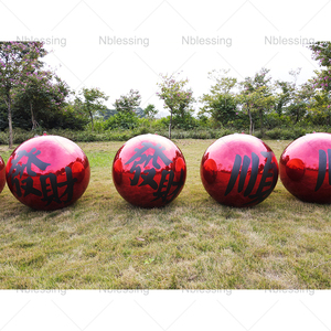 <b>Customized</b> Gold Silver Reflective Color Shiny Decorative Pvc Inflatable Mirror Ball for Event <b>Customized</b> Inflatable Mirror Ball - Product Image 3