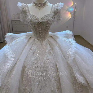 Vestido de Novia de Encaje Estilo Princesa con Cola Lsjj96 - Product Image 3