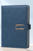 Carnet A5 en cuir PU, couverture souple multicolore avec boucle métallique, journal à feuilles orées, idéal pour cadeau d'affaires ou bureau