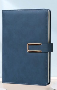 Carnet A5 en cuir PU, couverture souple multicolore avec boucle métallique, journal à feuilles orées, idéal pour cadeau d'affaires ou bureau - Product Image 5