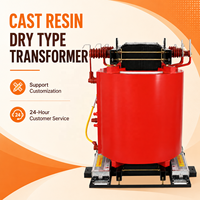Transformateur sec en résine époxy 10 kV 380 V personnalisable, fourni par l'usine, pour la distribution d'énergie en poste de transformation intérieur