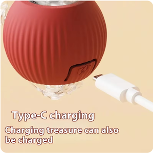 Pelota de Juguete Eléctrica Recargable para Gatos, Pelota Rodante Automática para Mascotas, Alivia el Aburrimiento, Pelota de Peluche para Jugar con Gatos - Product Image 5