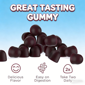 Gomitas de Vinagre de Sidra de Manzana con Raíz de Remolacha OEM, 500 mg de Extracto de Cereza para la Circulación, Energía, Soporte Antioxidante, Sin Alérgenos, 60 Unidades para Adultos - Product Image 2