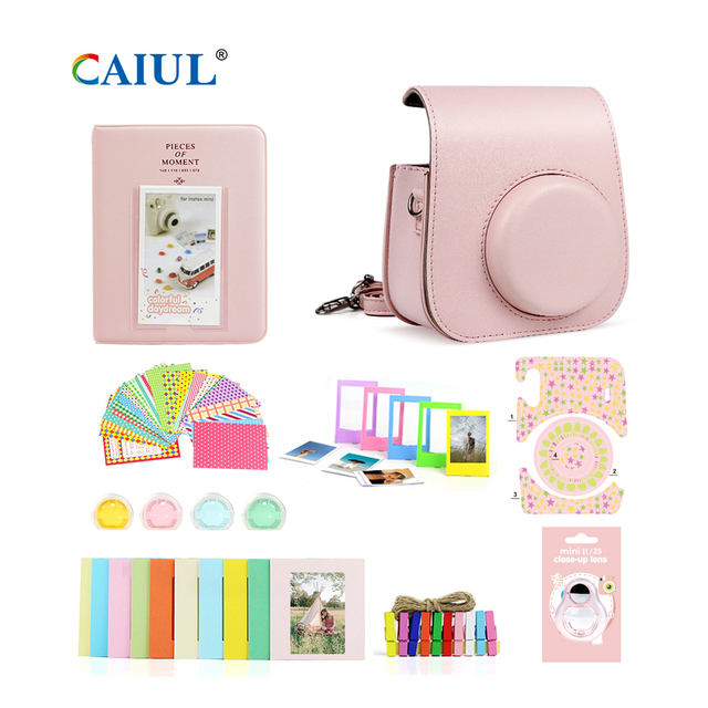 New Arrival Fujifilm Instax Mini 11 Film Camera with 8 in 1 PU Case Accessory Bundle
