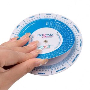 Cintas Métricas Promocionales con Rueda Calculadora de Fecha de Parto, de Plástico Redondo, para Uso Médico - Product Image 1