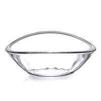 1077BLa Atlantic große Schale, dekorative Kokosnussschale, Obstschale, Salatschale, ovale Fabrikschale