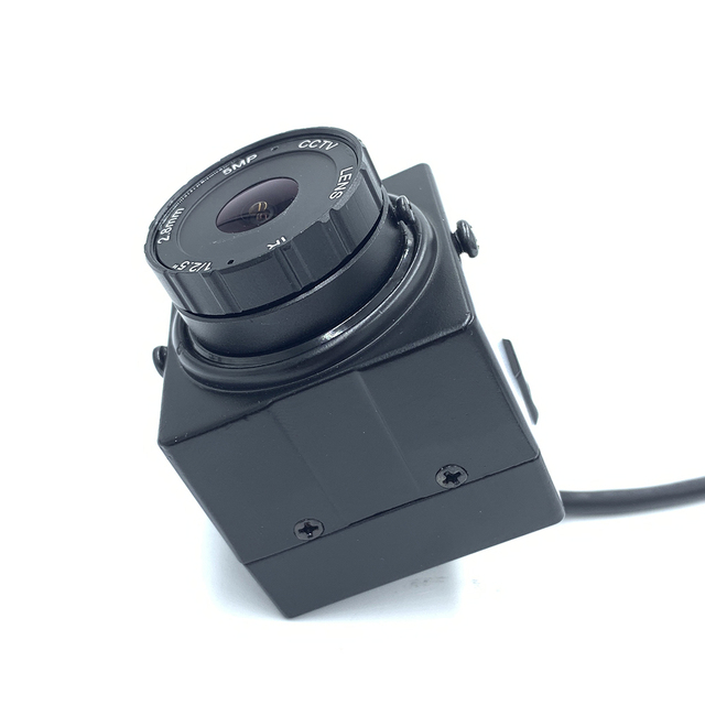 Factory Price 38*38mm 700TVL Color CCD 0.001Lux CCTV Video BOX Analog Mini Camera with CS 2.8mm Lens for Virtual Teller Machine