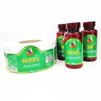 Guangcai Offre Spéciale Étiquettes Adhésives Personnalisées pour Bouteilles de Miel, Étiquettes Alimentaires Santé, Autocollants en Feuille d'Or pour Huile d'Olive et Produits Composés