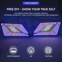 JINXIN Hot 12V Dynamic Magic Eye Display Light Winking Customized Multi-Mode Devil Eyes Car Led Panel