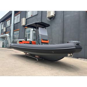เรือยางแข็งแบบ RHIB ขนาด 6 เมตร ตัวถังอลูมิเนียม รองรับ 10 คน ยี่ห้อ Achilles Hypalon พร้อมหลังคาแข็งและคอนโซลสุดหรู สำหรับ<span class=keywords><strong>ก</strong></span>ารลาดตระเวน ผลิตในจีน รับผลิตแบบ OEM ODM - Product Image 1