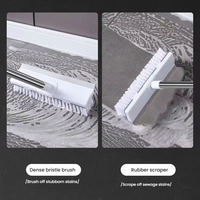 Balai magique multifonctionnel durable à long manche en PP Balai d'essuie-glace Épilateur et grattoir à poussière Brosse de nettoyage domestique