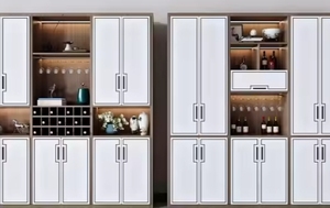 Mueble de Bar Moderno, Vinoteca, Aparador con Gran Capacidad de Almacenamiento, Mueble Esquinero de Vidrio, Mesa Auxiliar para Sala de Estar - Product Image 6