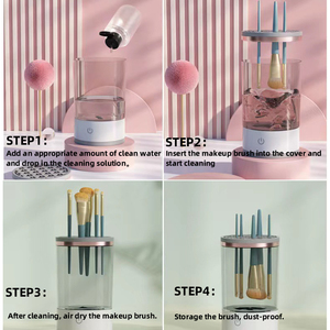 Nettoyeur de pinceaux de <span class=keywords><strong>maquillage</strong></span> électronique professionnel portable <span class=keywords><strong>FX</strong></span>-T248 pour toutes les tailles de pinceaux caractéristiques de cadeau marque privée - Product Image 5