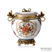 2023 bougeoir en céramique en laiton créatif décorations d'oiseaux colorés Design classique pour les fêtes de mariage lampe à huile de bureau à domicile