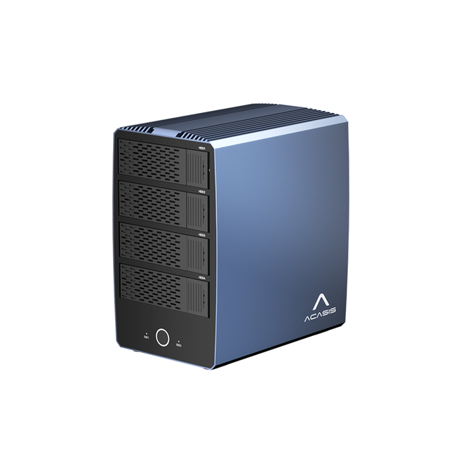 For 40Gbps Thunderbolt 4 Aluminum 6-bay Hybrid Array M.2 NVMe Enclosure