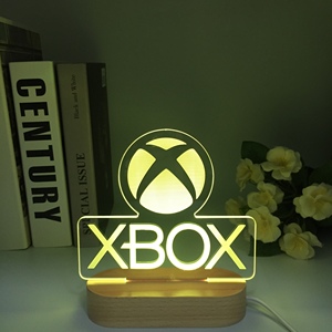 Xbox trò chơi 16-màu thay đổi LED cảm ứng bảng đèn <span class=keywords><strong>3D</strong></span> Acrylic từ xa ánh sáng ban đêm Plug-in phòng ngủ bầu không khí trang trí phòng ảo ảnh - Product Image 5