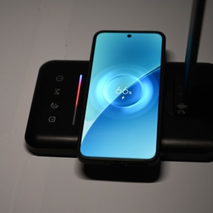 Lámpara <span class=keywords><strong>de</strong></span> Mesa con Carga Inalámbrica, 6 Modos <span class=keywords><strong>de</strong></span> Iluminación, 5 Cambios <span class=keywords><strong>de</strong></span> Color, Táctil, con Adaptador para Sala <span class=keywords><strong>de</strong></span> Estar, Luz Nocturna LED - Product Image 6