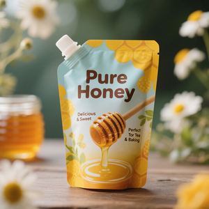 Đứng lên túi Spout với lá nhôm tùy chỉnh 10g 12g Túi bóp rỗng cho mật ong lỏng và đồ uống - Product Image 1