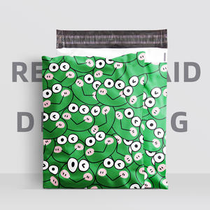 2022 Stock mignon arc-en-ciel <span class=keywords><strong>Anime</strong></span> chien dessin animé 10x13 Poly expéditeurs dinosaure grenouille enfants vêtements emballage en plastique courrier sac postal - Product Image 1